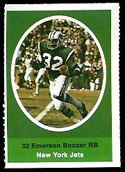 1972 Sunoco Stamps      441     Emerson Boozer